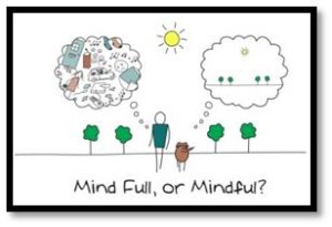 Mindfulness is another word for awareness. It is being present; to ourselves and our surroundings.