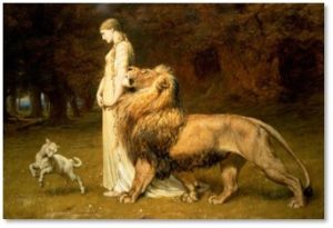Una and Lion, Briton Riviere, in like a lion, March weather
