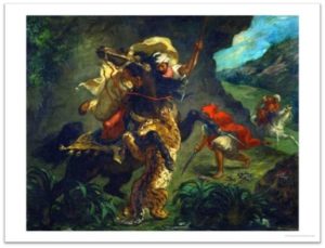 Eugene Delacroix, Tiger Hunt, Metropolitan Museum of Art