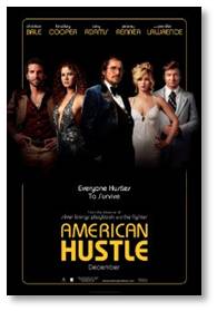 American Hustle, David O. Russell, Christian Bale, Jennifer Lawrence, Amy Adams, Bradley Cooper, Jeremy Renner