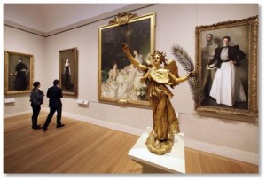 Art Museums: Metropolitan Museum, The Met, American Wing, Ninteenth Century Portraits, Augustus St. Gaudens, John Singer Sargent