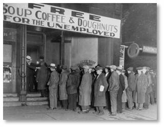 Great Depression, soup line