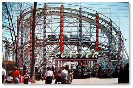 Comet roller coaster, Lincoln Park, Dartmouth MA, prize
