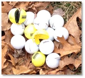 golf balls, lost golf balls