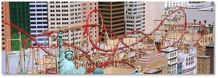 Manhattan Express, roller coaster, New York New York, Las Vegas