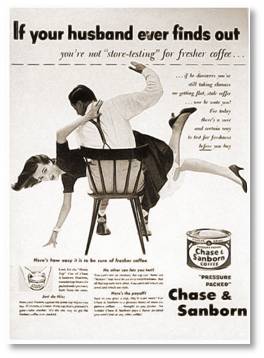 Chase and Sanborn coffee, sexist advertising