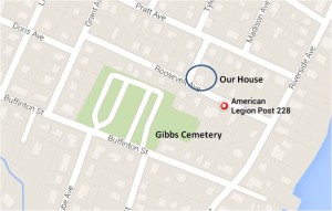 Somerset, American Legion Hall, Gibbs Cemetery