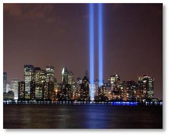 World Trade Center, 9/11 anniversary, towers of light