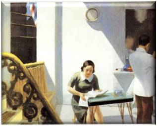 Edward Hopper, The Barber Shop, Neuberger Museum, R.R. Neuberger