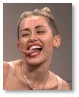 Miley Cyrus, tongue, twerking
