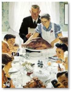 Norman Rockwell, Freedom from Hunger, the Four Freedoms, illustration