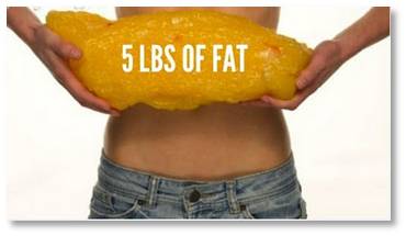 five pounds of fat, belly fat, metabolic syndrome