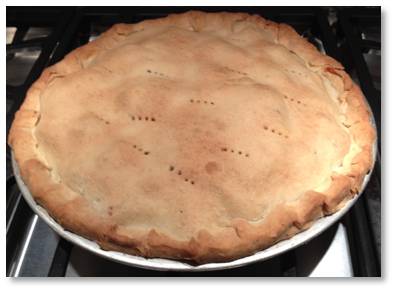 apple pie, home-baked apple pie