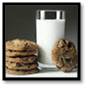 Chocolate Chip Cookies and a glass of milk