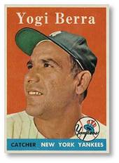 Yogi Berra, New York Yankees, baseball card