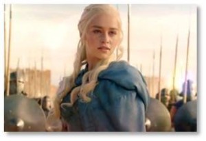 Daenerys Targaryon, Khaleesi and Mother of Dragons in Game of Thrones