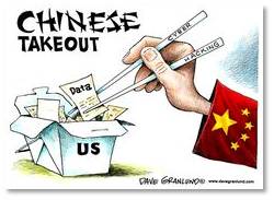 Chinese cyber attack cartoon by Dave Granlund