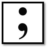“Life is similar to a semicolon.  A Semicolon is used when a writer could have ended a sentence but chose not to.  The writer is you and the sentence is your life.”