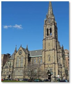 Church of the Covenant, Back Bay, Boston, puddingstone, Gothic