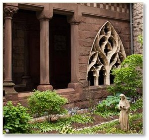 Trinity Church, St. Francis Garden, window tracery, St. Botolph, Back Bay, Boston