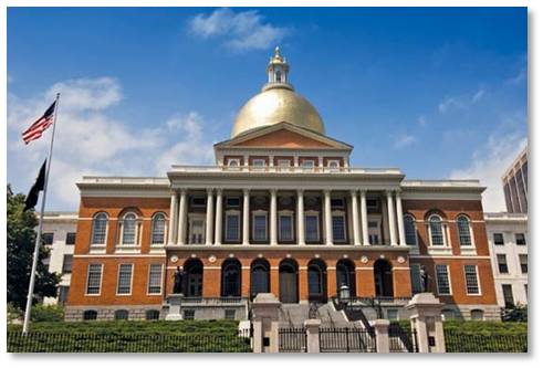 Massachusetts State House, Charles Bulfinch, politics, dome, Beacon Hill