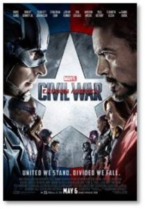 The carnage continued in subsequent movies and it is at the core of the plot in Marvel’s new franchise film: Captain America: Civil War. Here the wanton destruction and loss of life caused by defending the world is visually documented for everyone to see. 