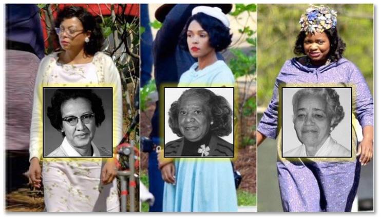 And those of us who watched on black-and-white TVs as the astronauts went up did not know about Katherine G. Johnson, Mary Jackson and Dorothy Vaughn until this movie came out. 