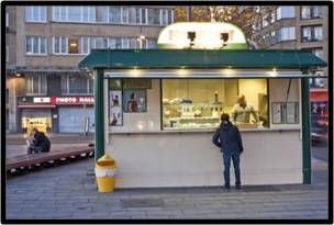 Belgian frites stand