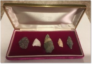 Indian arrowheads, archaeology, F.J. Valente, Archaeology Month