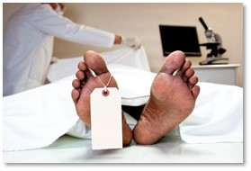 body at autopsy, autopsy table, medical examiner, toe tag