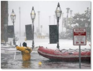 Boston Seaport, flooding, nor'easter, winter storm Quinn