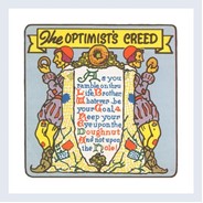 The Optiomist's creed, donut, hole, positive thinking