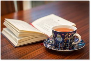 tea. book, reading, relaxing
