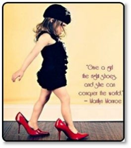 Marilyn Monroe, Give a girl the right shoes and she can conquer the world, stiletto, high heels