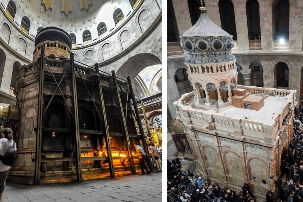 Holy Edicule, Church of the Holy Sepulchre, Jerusalem, National Geographic Museum, Tomb of Christ