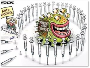 preventable diseases, anti-vaxxers, cartoon, Szok, vaccine