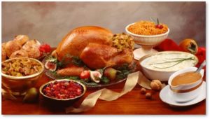 Thanksgiving Dinner, turkey, stuffing, gravy, mashed potatoes