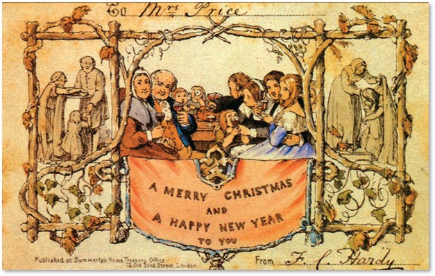 Louis Prang, Christmas Card