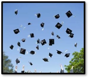 commencement, caps, mortarboards, graduation, Class of 2020
