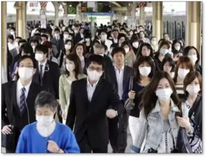 Asians wearing masks, public health, disease prevention