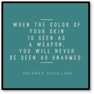 When the color of your skin is seen as a weapon