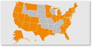 states visited, United States, Been, map