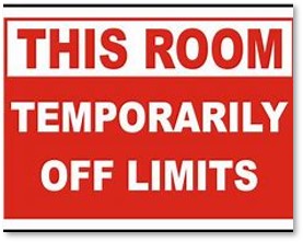 room off limits, estate sale, downsizing