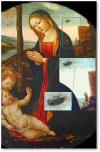 Palazzo Vecchio, Florence, Madonna and Child, Fra Filippo Lippi, Madonna with UFO