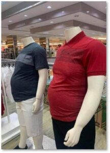 mannequins, fat, obesity, XXL