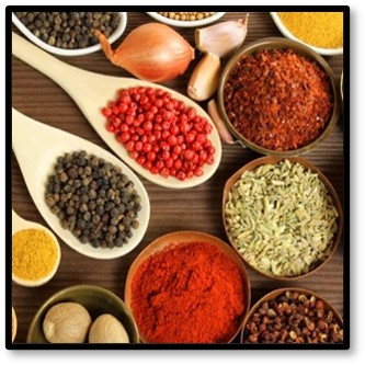 spices, spice blends, hot, salt, pepper
