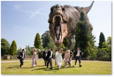 Tyrannosaurus Rex, wedding, T-Rex, stupid