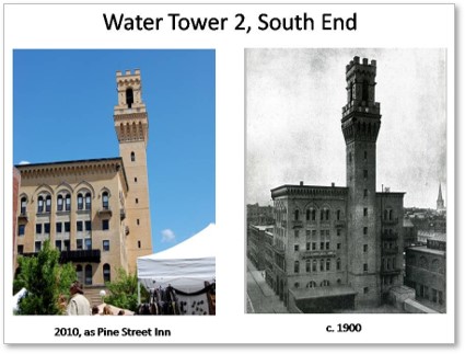 Pine Street Inn, Tower, Torre del Mangia, Boston Fire Department, Emund Wheelwright