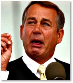 John Boehner, Speaker of the House, crying tears