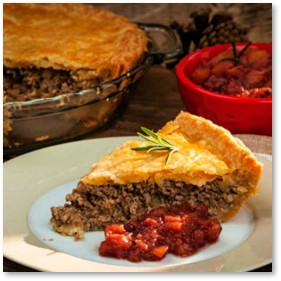 Tourtiere Pie, French Canadian cooking, Christmas, ground pork